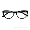 High Quality Computer Pink Blue Light Lunette Oeil De Chat Gafas Ojo De Gato Rosa Glasses Acetate Cat Eye Glass Frames